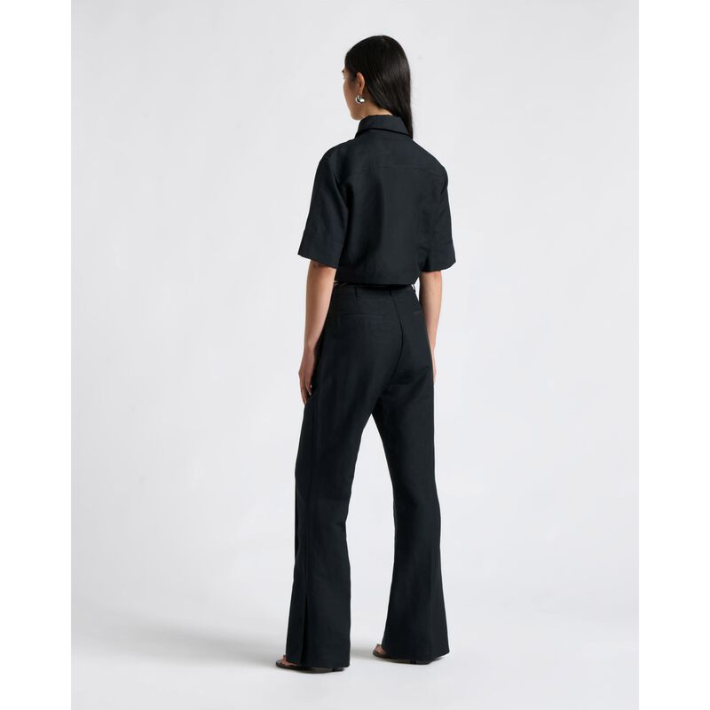 Cue Linen Blend Cropped Shirt image number 1
